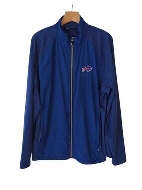 Cutter & Buck Buffalo Bills Full Zip Jacket Eco Adapt Royal Blue Mens Large